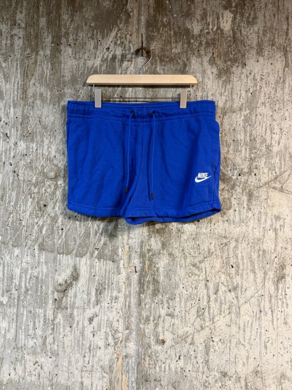 NIKE Women's NSW Essential French Terry Shorts Size M In Blue - Picture 3 of 7